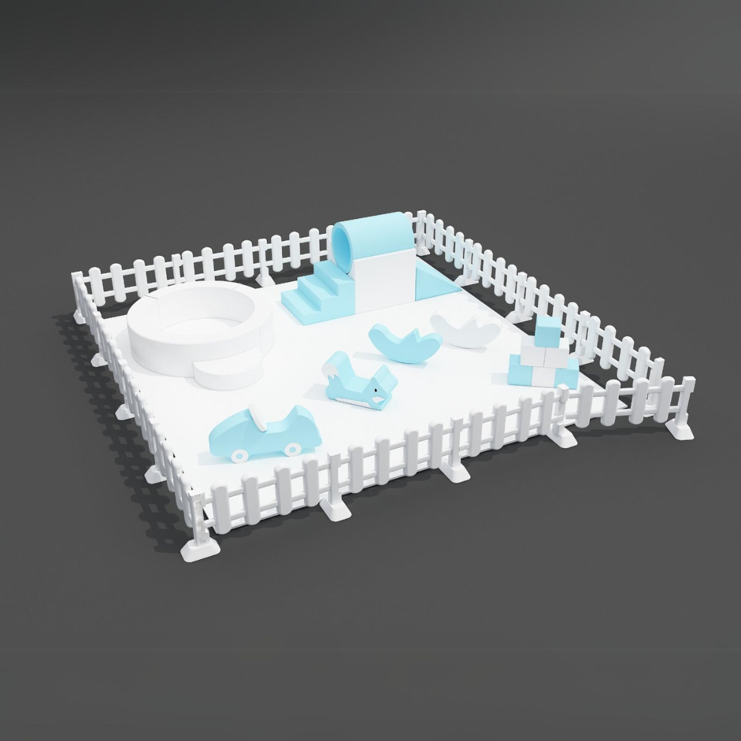 Party Pack Play Area A - Blue and White