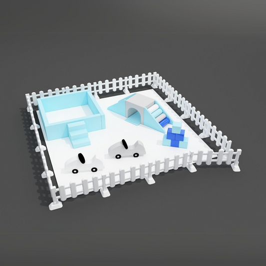 Party Pack Play Area B - Blue and White