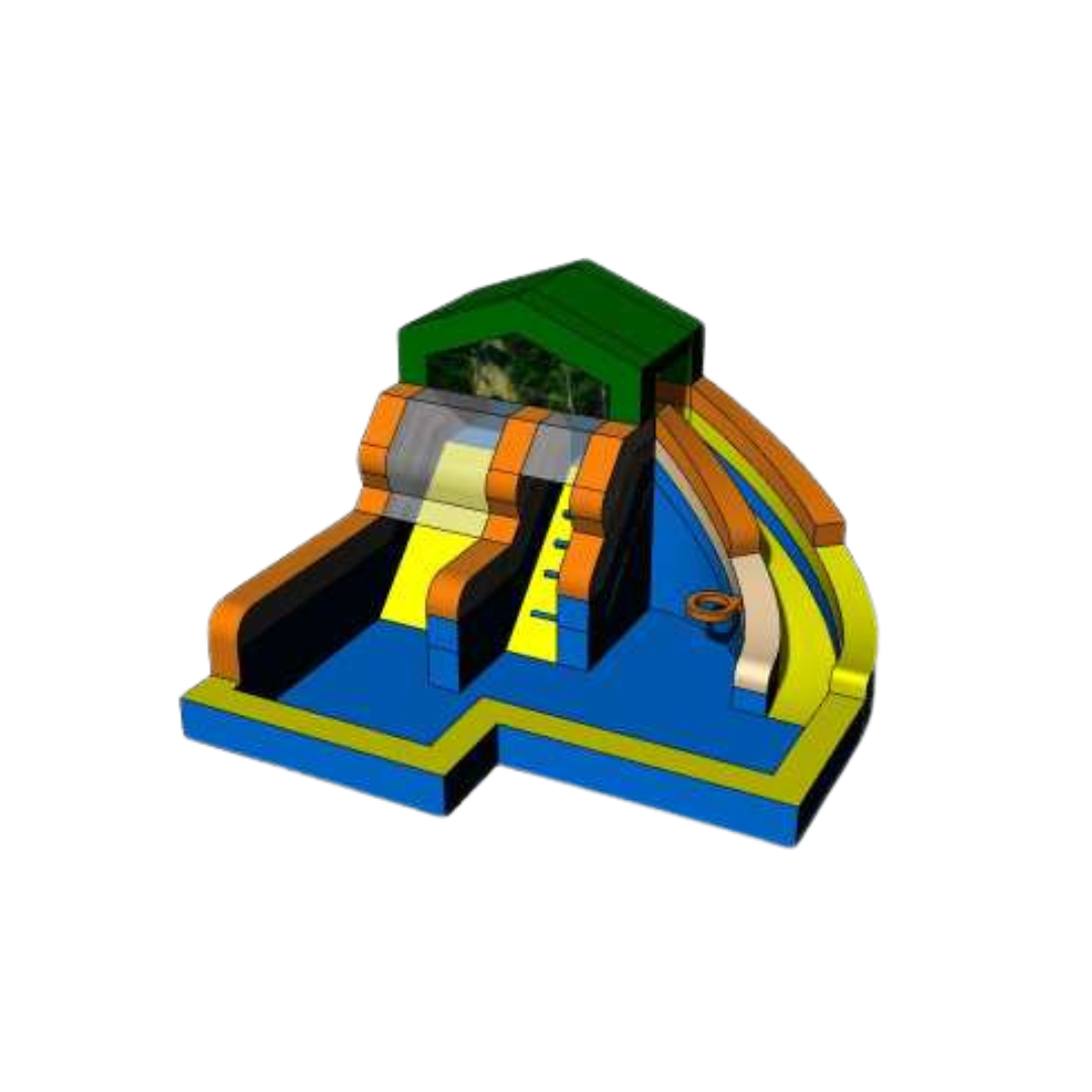 Rainforest Inflatable Water Slide