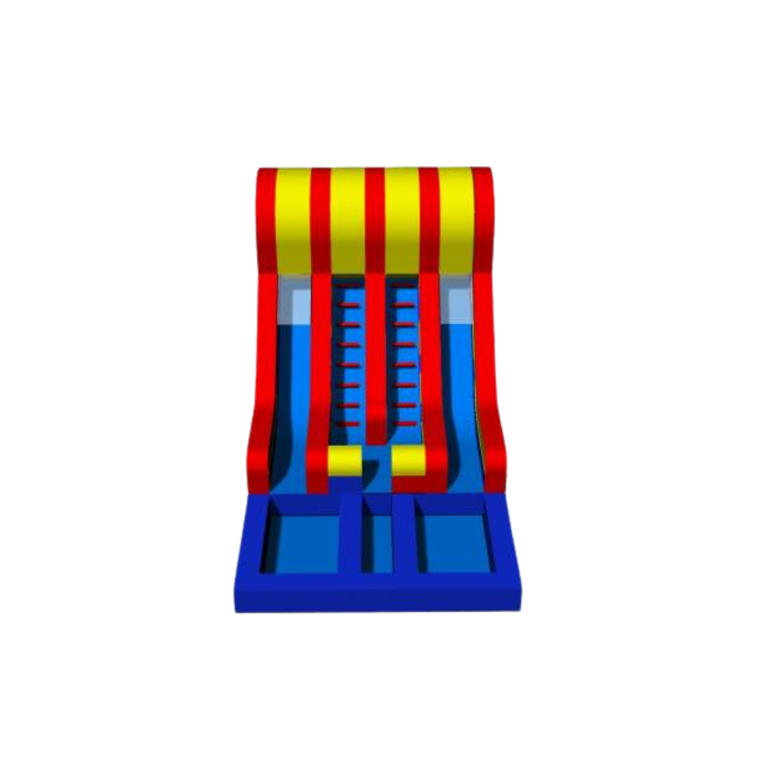 Double Lanes Inflatable Water Slide