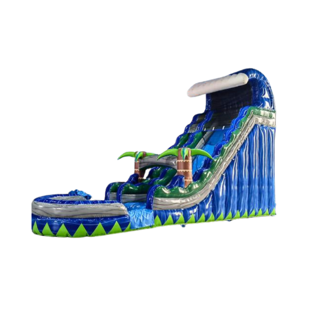 Splash Island Inflatable Water Slide