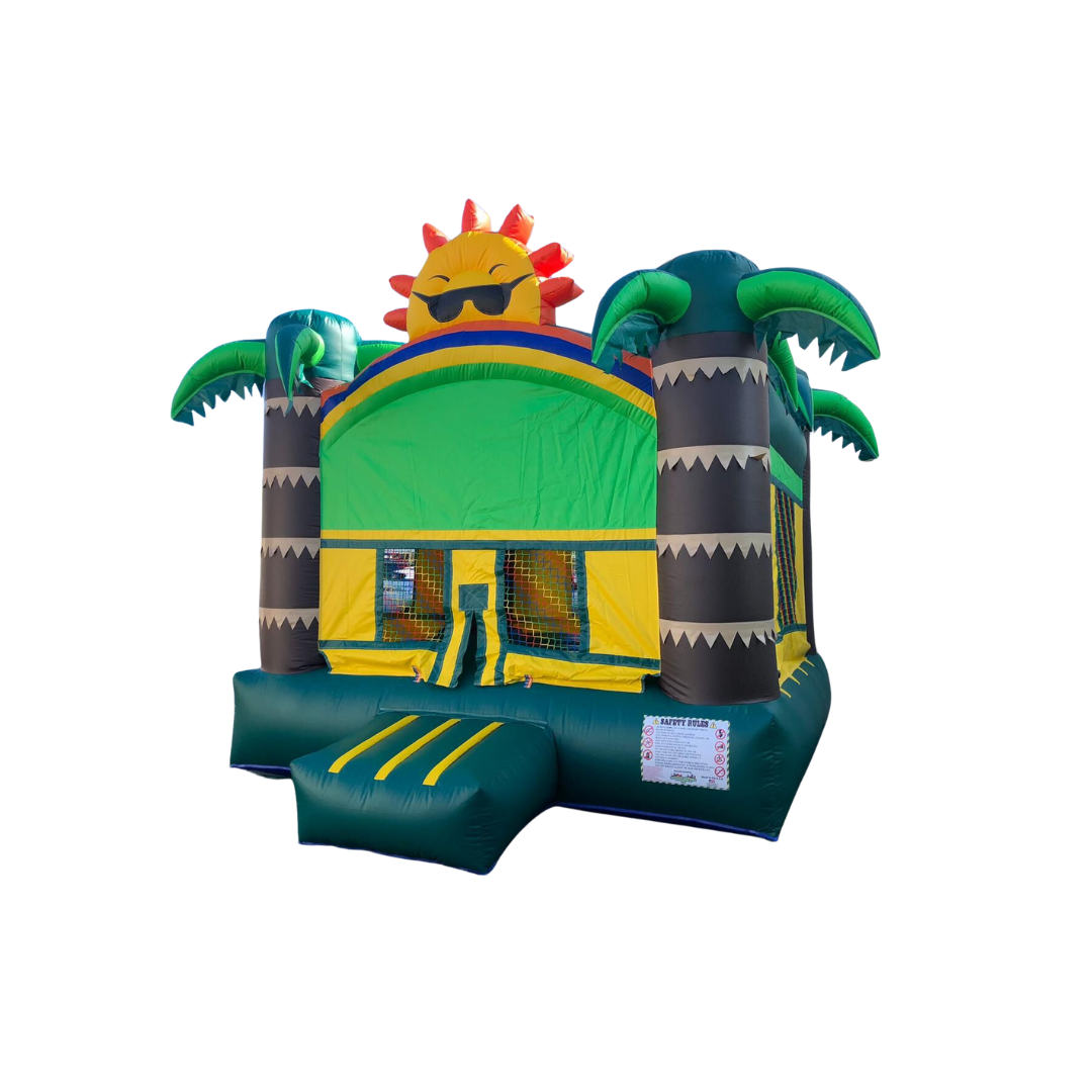 Tropical Island Inflatable Bounce House