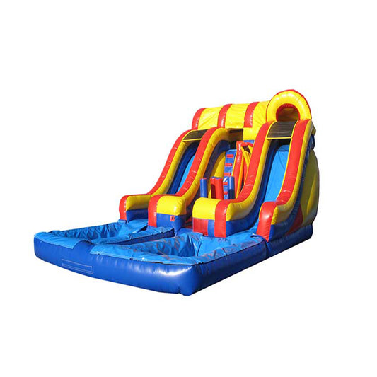 Double Lanes Inflatable Water Slide